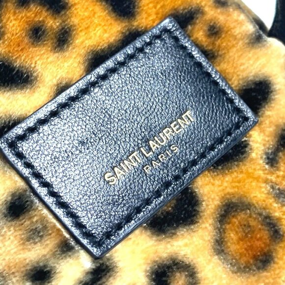 SAINT LAURENT PARIS 441911 Leopard Mini Backpack Key Holder Bag Charm - Picture 3 of 12